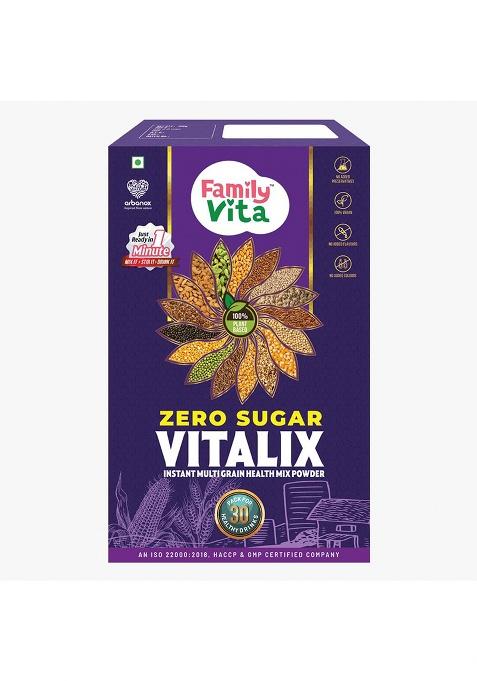 Babyvita Arbanox Family Vita Vitalix Instant Multi Grain Health Mix Powder|17 Powerful Wellness Ingredients| Trusted by Millions|100% Natural| No Preservatives or Added Sugar| Convenient & Nutritious| 300GM