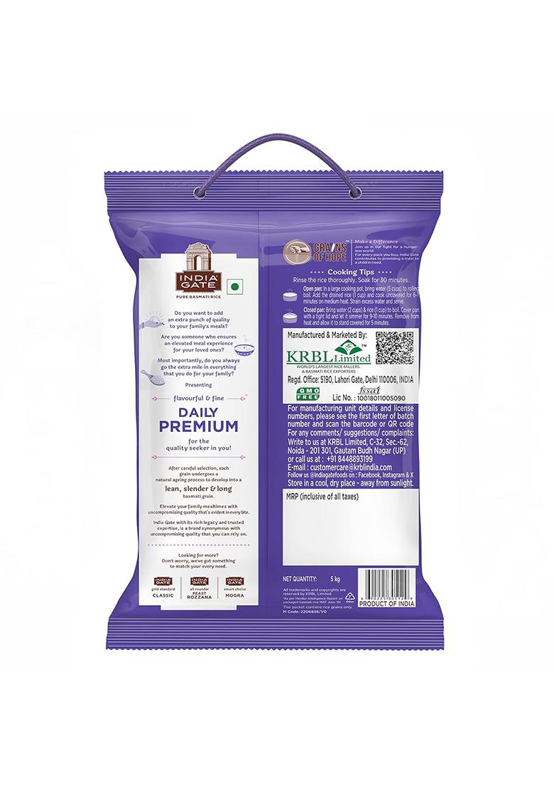 India Gate Daily Premium Aged Basmati Rice 1Kg