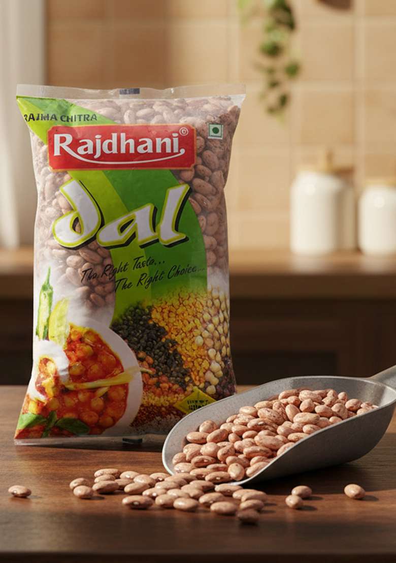 Rajdhani Rajma Chitra, 500g - Indya