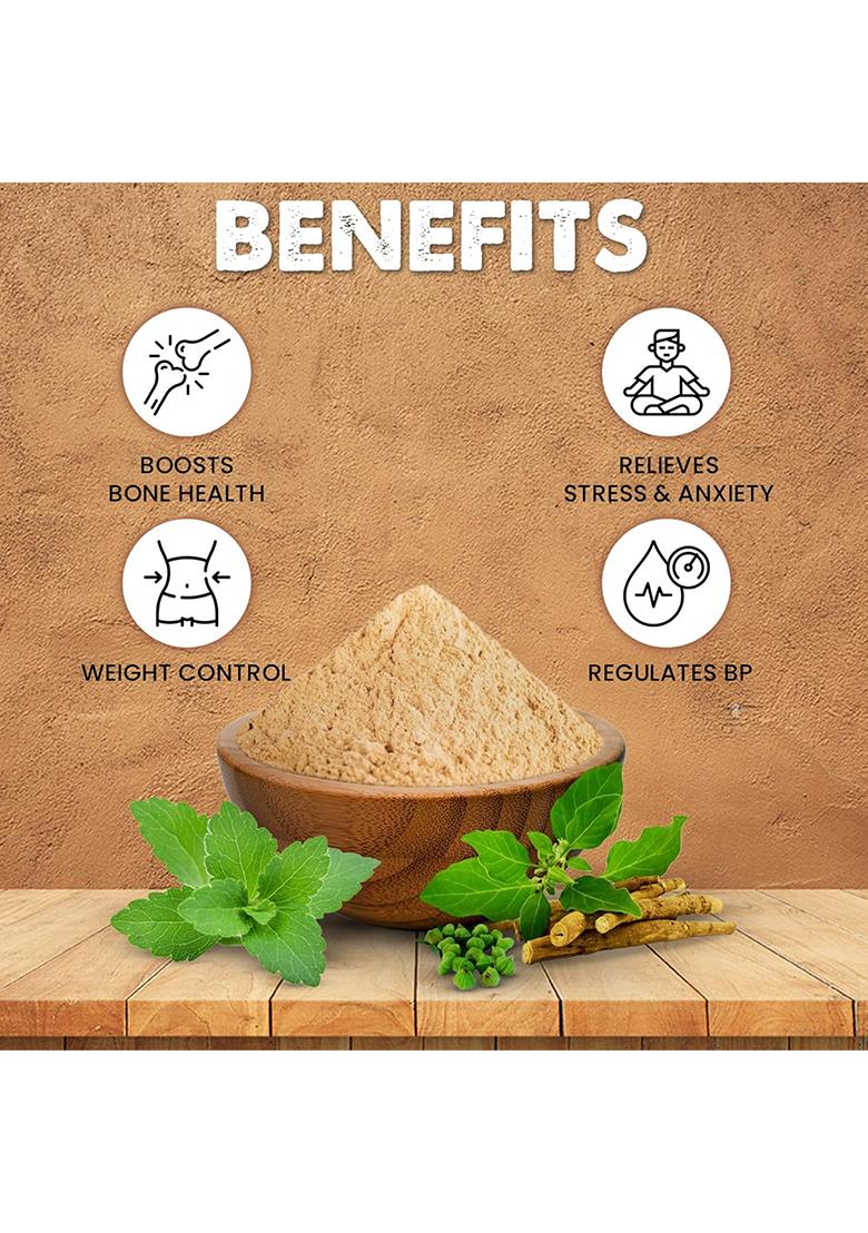 Millet House Millets Nutrition Powder 400 Gram | Arogyamrutha Churnam 100% Organic Indian Traditional Recipe | Healthy Siri dhanya Millet Powder | Millet Health Mix (2+ Years) (Pack of 1, 400 grams)