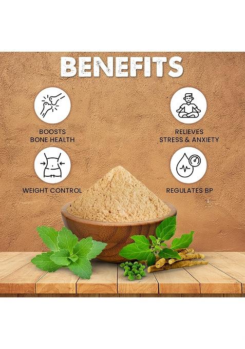 Millet House Millets Nutrition Powder 400 Gram | Arogyamrutha Churnam 100% Organic Indian Traditional Recipe | Healthy Siri dhanya Millet Powder | Millet Health Mix (2+ Years) (Pack of 1, 400 grams)