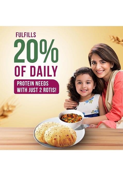 Protein Chef 10 Grain Atta 1Kg| Double Protein roti| Multigrain Atta Flours| High Fibre| Soft, Fluffy & Tasty Chakki fresh Rotis| Natural Ragi, Wheat, Jowar, Bajra, Millet Flours for Weight Management