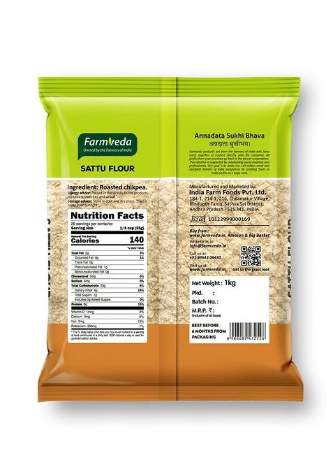 Farm Veda Channa Sattu Flour