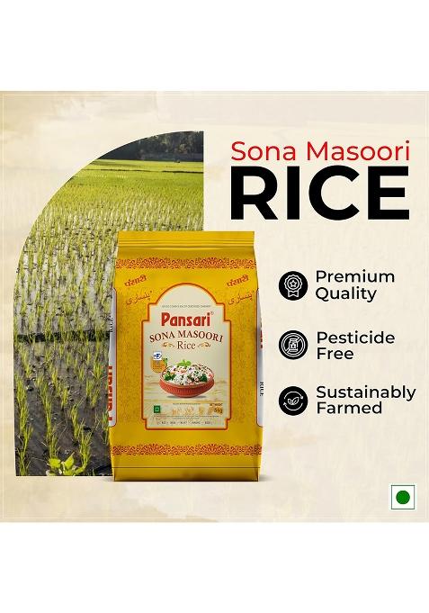 Pansari Premium Sona Masoori Rice, 5 kg
