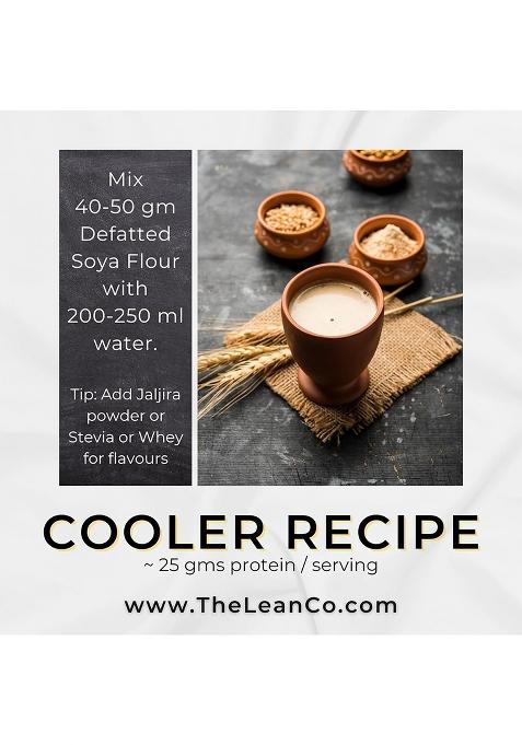 The Lean Co. Defatted Soya Flour 750 g | 52% Protein, 1.5% Fat | Lab Tested | 8 gm Protein Per Roti | No Preservatives | Gluten Free | Rich in Micro Nutrients