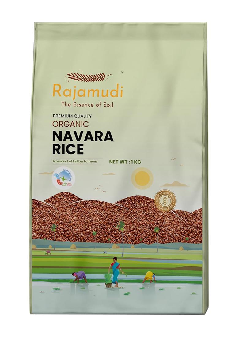 Rajamudi Organics USDA Certified Organic Navara Rajamudi Rice|Red Rice|Medicinal Rice|No Pesticides & Chemical Free-MOQ 1 Kg