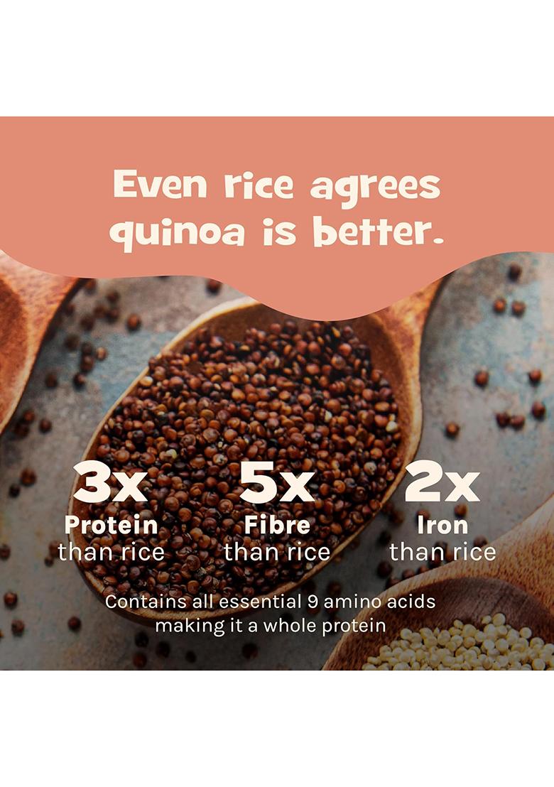 Nourish You Red Quinoa Seeds 500G | Premium Certified Grain | Gluten Free | High Protein | Fibre Rich Healthy Diet Food For Breakfast Cereal, Pilafs, Soups & Salads (Pack of 1)