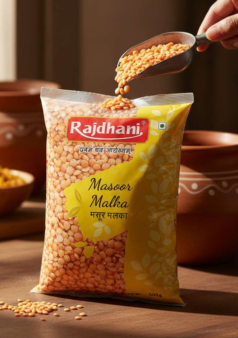 Rajdhani Masoor Malka, 500g - Indya