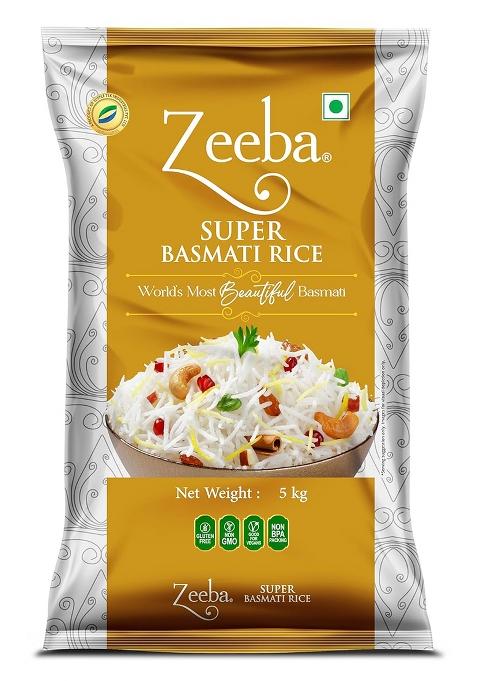 Zeeba Super 1401 Basmati Rice (Long Grain) 5 Kg