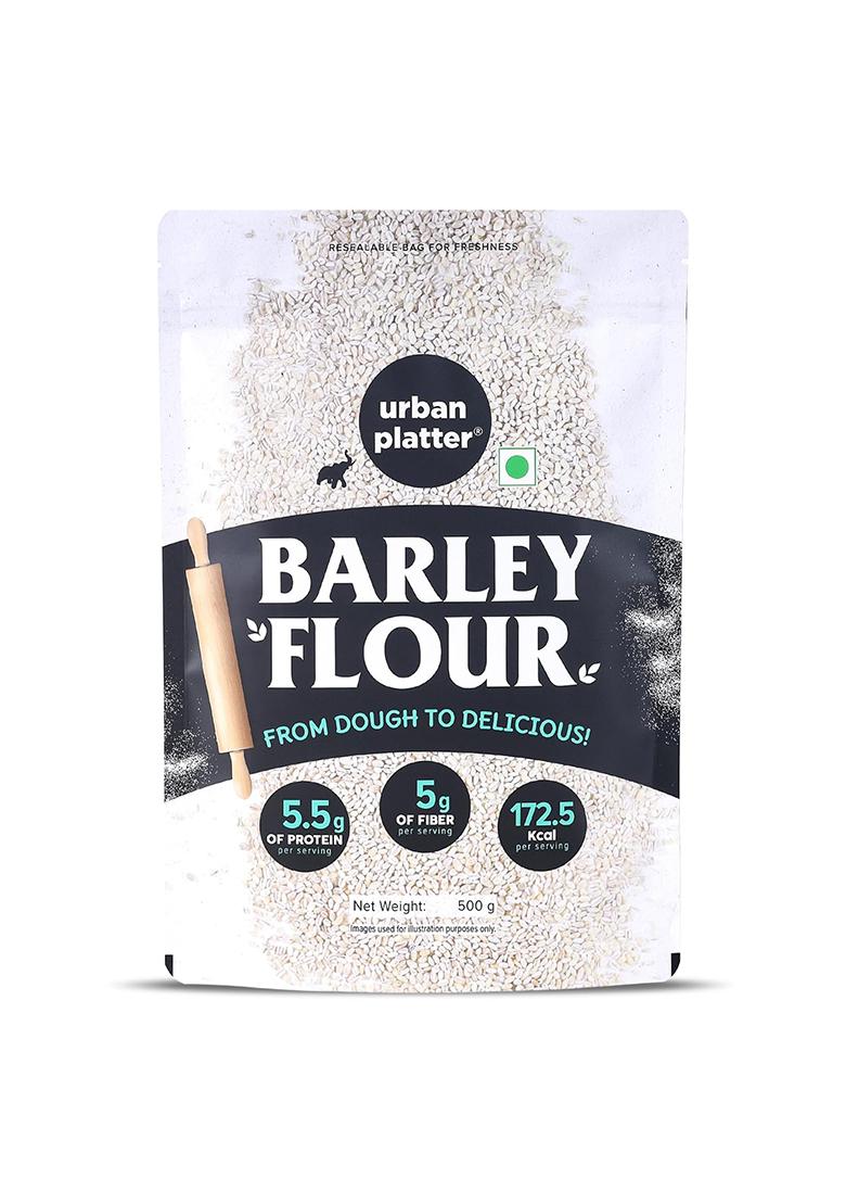 Urban Platter Barley Flour, 500g (High-Fiber | Stone-Ground | Ideal for Baking, Rotis & Traditional Recipes)