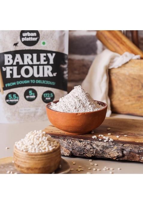 Urban Platter Barley Flour, 500g (High-Fiber | Stone-Ground | Ideal for Baking, Rotis & Traditional Recipes)