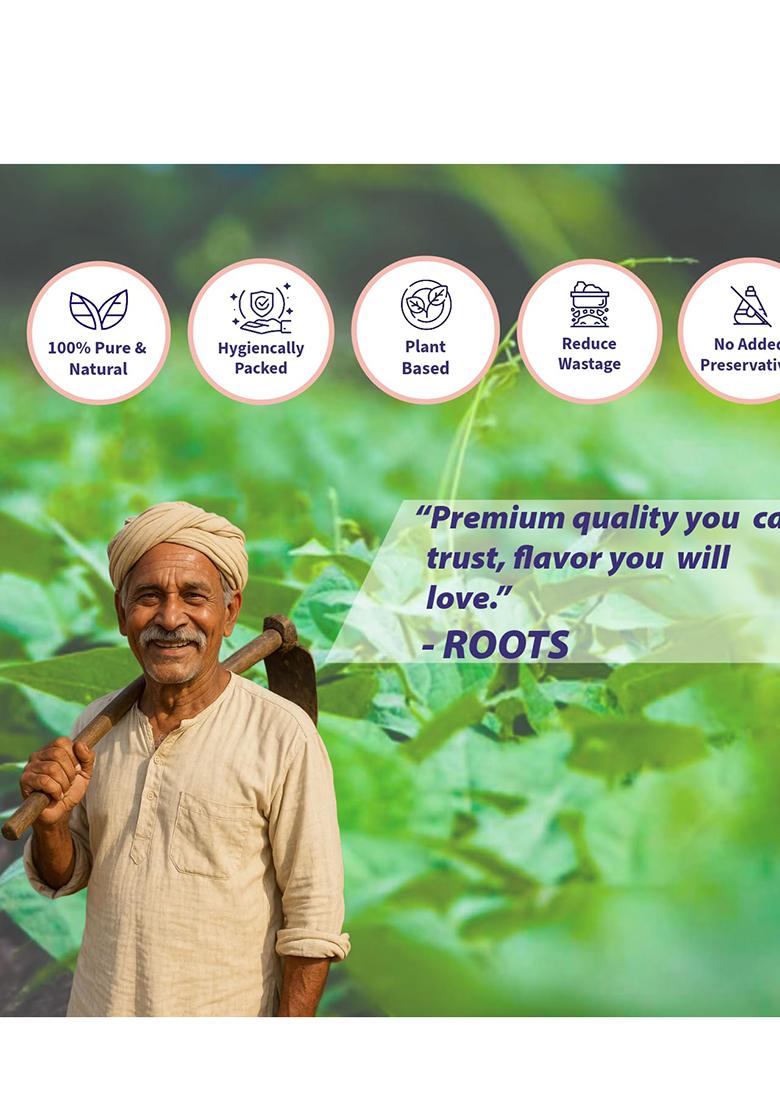 Wings Impex Roots Vaal Butter Beans 500 Gram | Premium Surti Protein & Fiber Rich Pulses Hygienically Packed Vacuum Preservative Free Fresh Natural Indian Lentils Wholesome Plant-Based