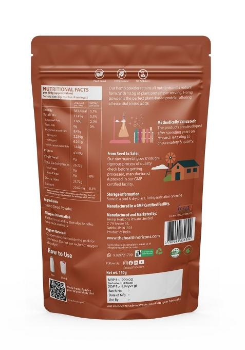 Health Horizons Hempseed Powder/Flour