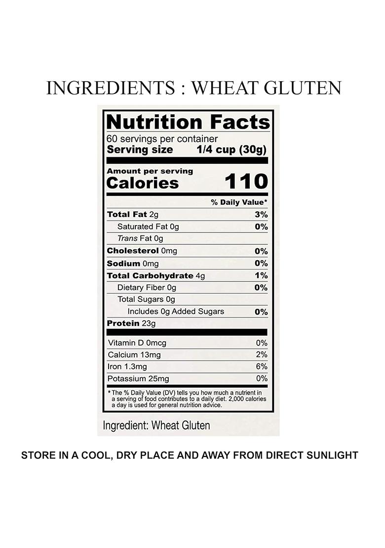 Indiana As Offered By Nature Wheat Gluten Powder, Baking Essential High Protein And Flour(400Gm)