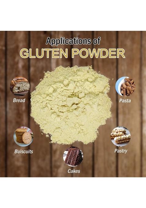 Indiana As Offered By Nature Wheat Gluten Powder, Baking Essential High Protein And Flour(400Gm)
