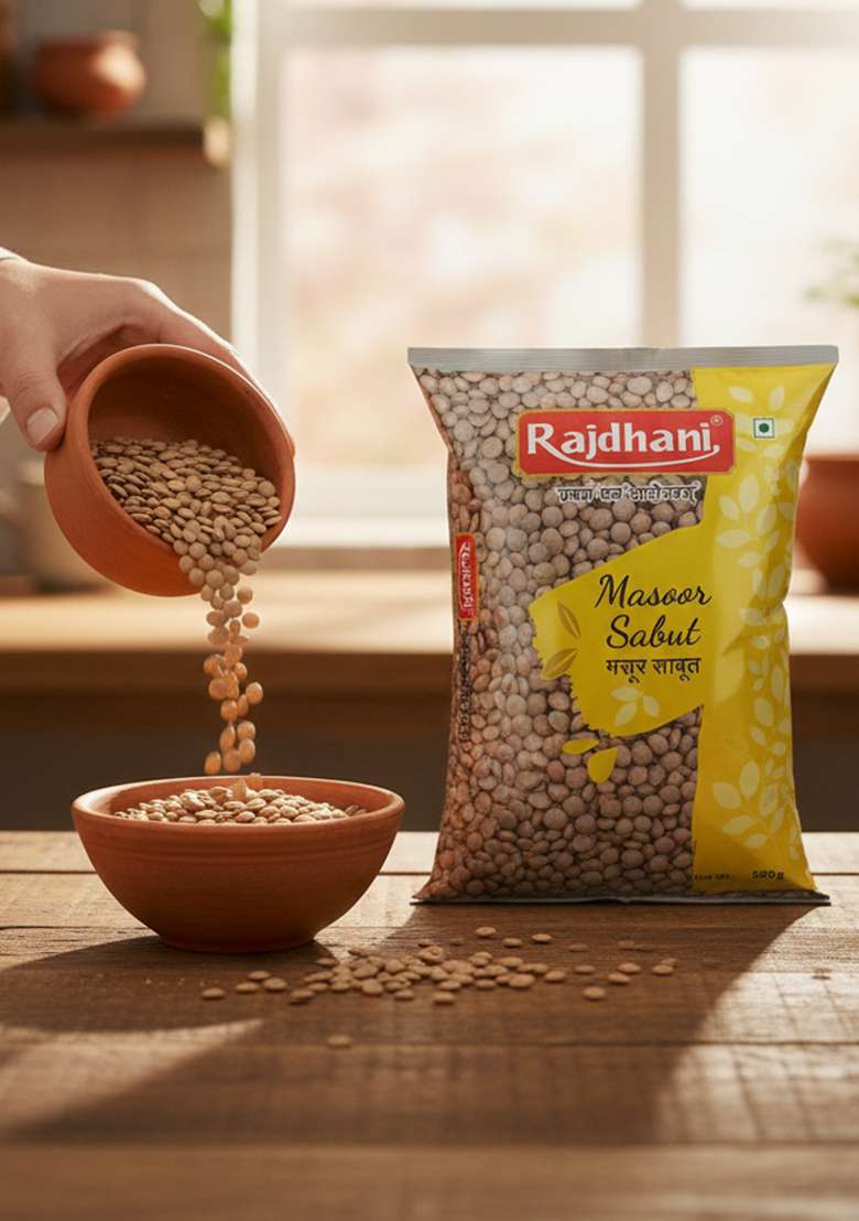 Rajdhani Masoor Sabut, 500G - Indya