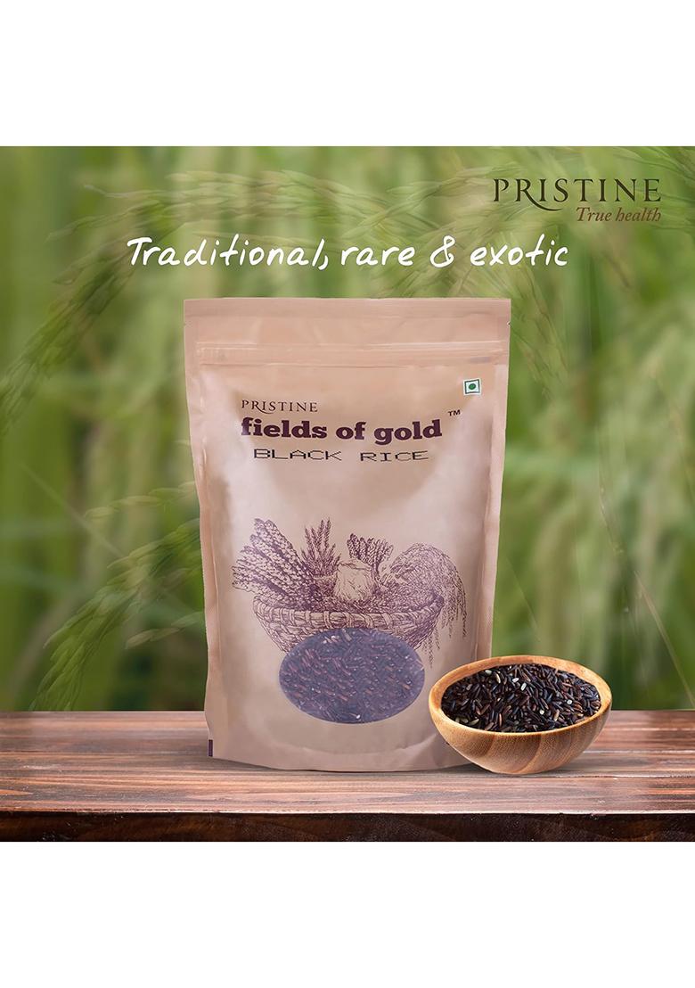 Pristine Fields Of Gold Black Rice, 1 Kg