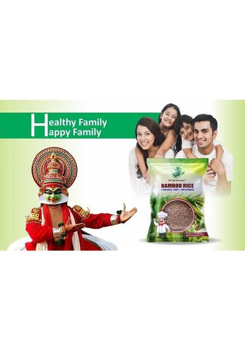 Sri Sai Forestry Bamboo Rice 1Kg Ready To Use, Brown Small Grain,Unpolished Mulayari, Chawal