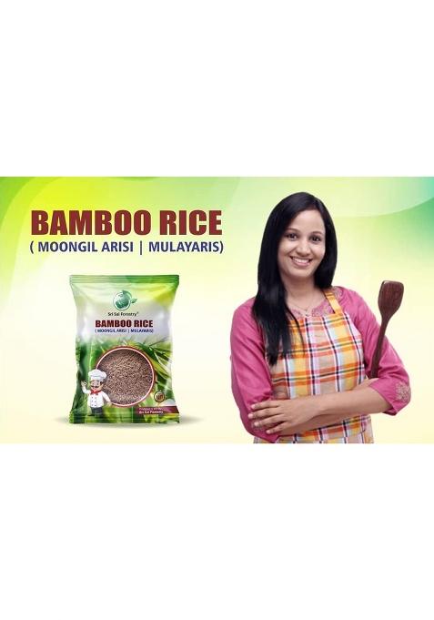 Sri Sai Forestry Bamboo Rice 1Kg Ready To Use, Brown Small Grain,Unpolished Mulayari, Chawal