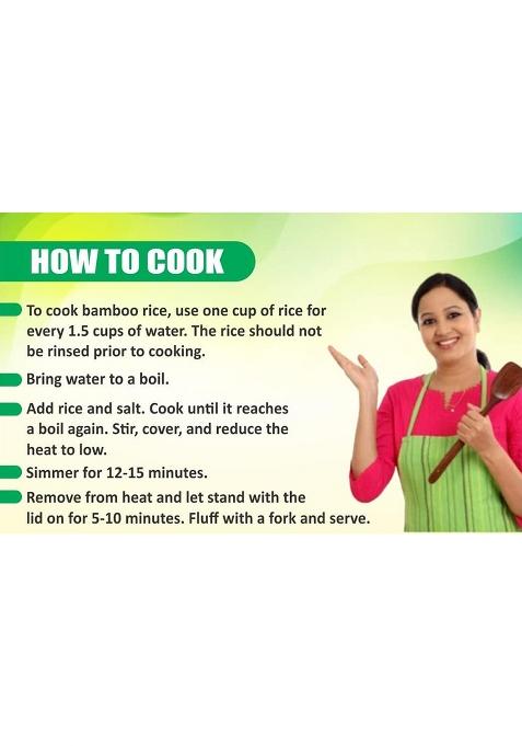 Sri Sai Forestry Bamboo Rice 1Kg Ready To Use, Brown Small Grain,Unpolished Mulayari, Chawal