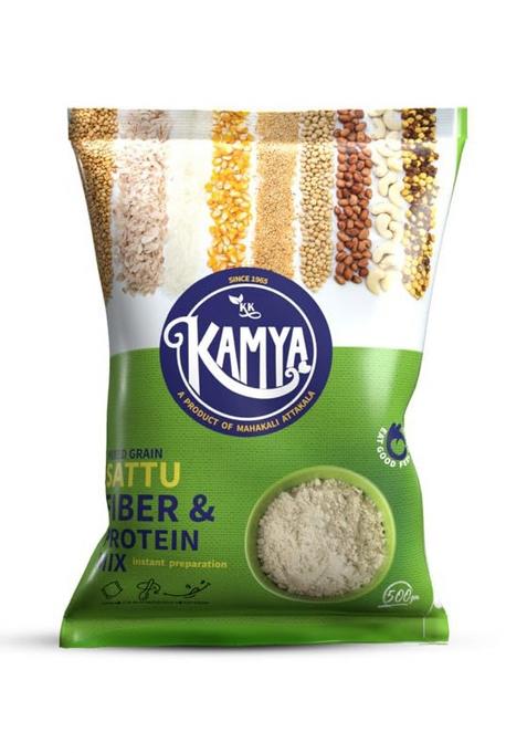Kk Kamya Mixed Grain Sattu | Natural Powder With High Protein And Fiber |100% Nutrition Cereals & Grains Drink (Pack Of 1, 1Kg.)