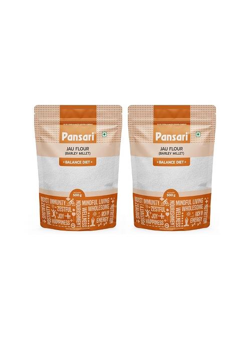 Pansari Jau Atta | Barley Flour 1 Kg Â€“ High Fiber, Nutrient-Rich, Helps Weight Loss & Reduces Heart Disease Gluten-Free, 100% Natural Preservative-Free