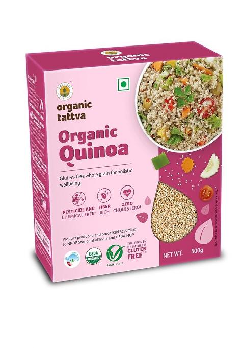 Organic Tattva Tattva- Quinoa 1 Kg Seeds | High In Protein, Fiber, Iron And Omega 3 Gluten Free, Healthy Breakfast Diet Food