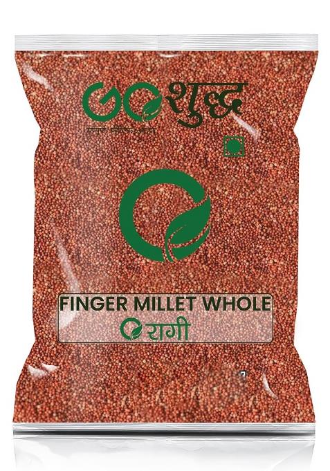 Goshudh Ragi Sabut (Finger Millet Whole Grain) | High-Fibre & Calcium-Rich For Daily Nutrition 500G