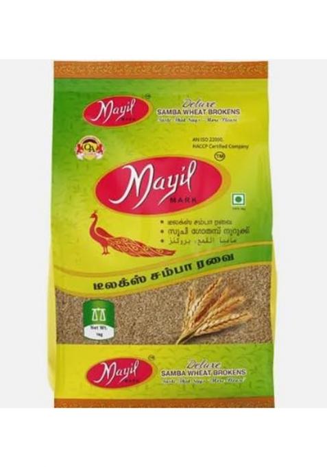 Mayil Mark Delux Samba Wheat Brokens 2 Kg (Mayil Ravai)