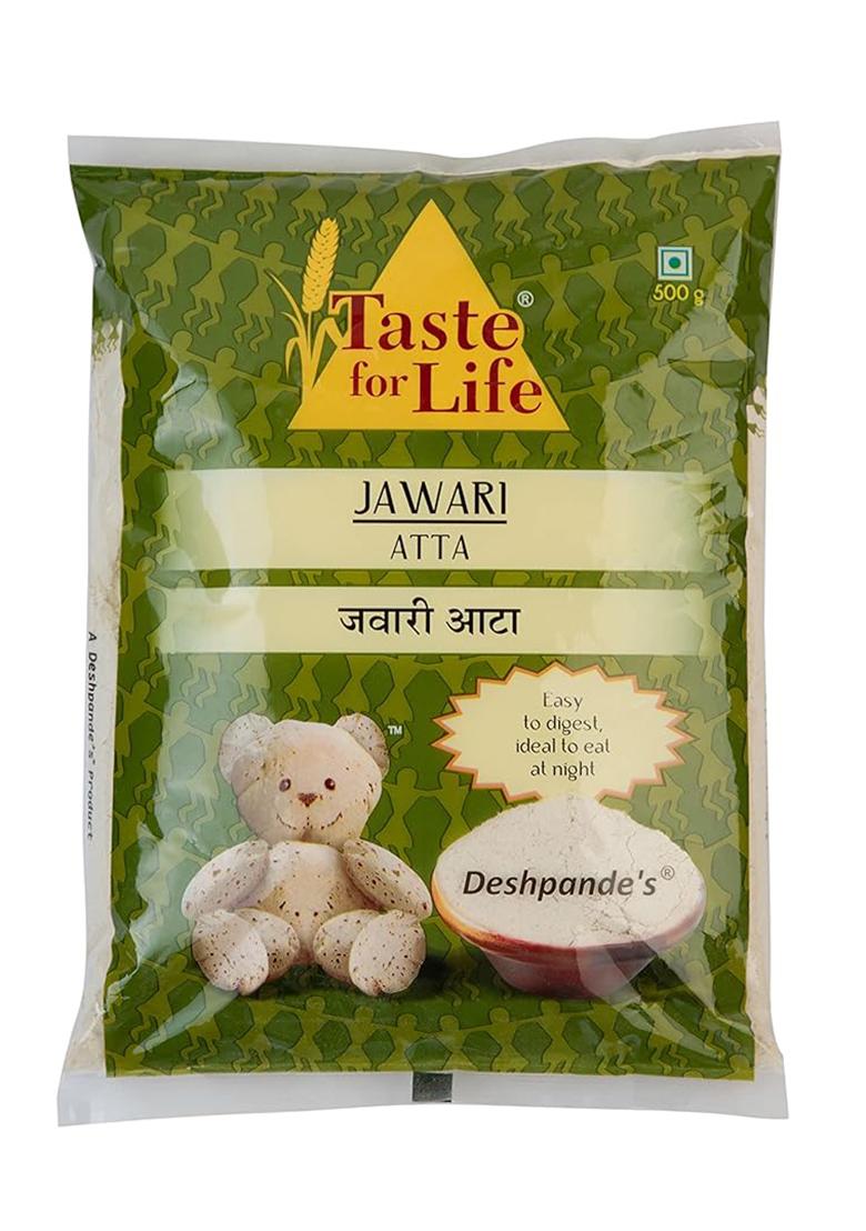 Taste For Life Jawari Atta – Nutritious Sorghum Flour | 500 grams