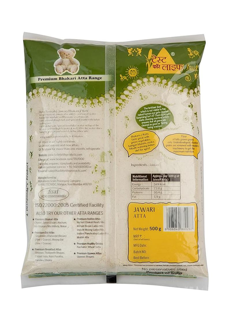 Taste For Life Jawari Atta – Nutritious Sorghum Flour | 500 grams