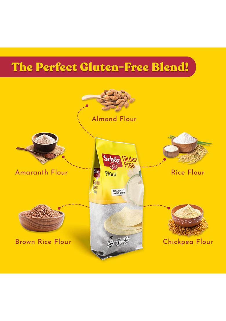 Schar Gluten Free Flour – Almond, Amaranth, Rice & Chickpea Blend | 1Kg
