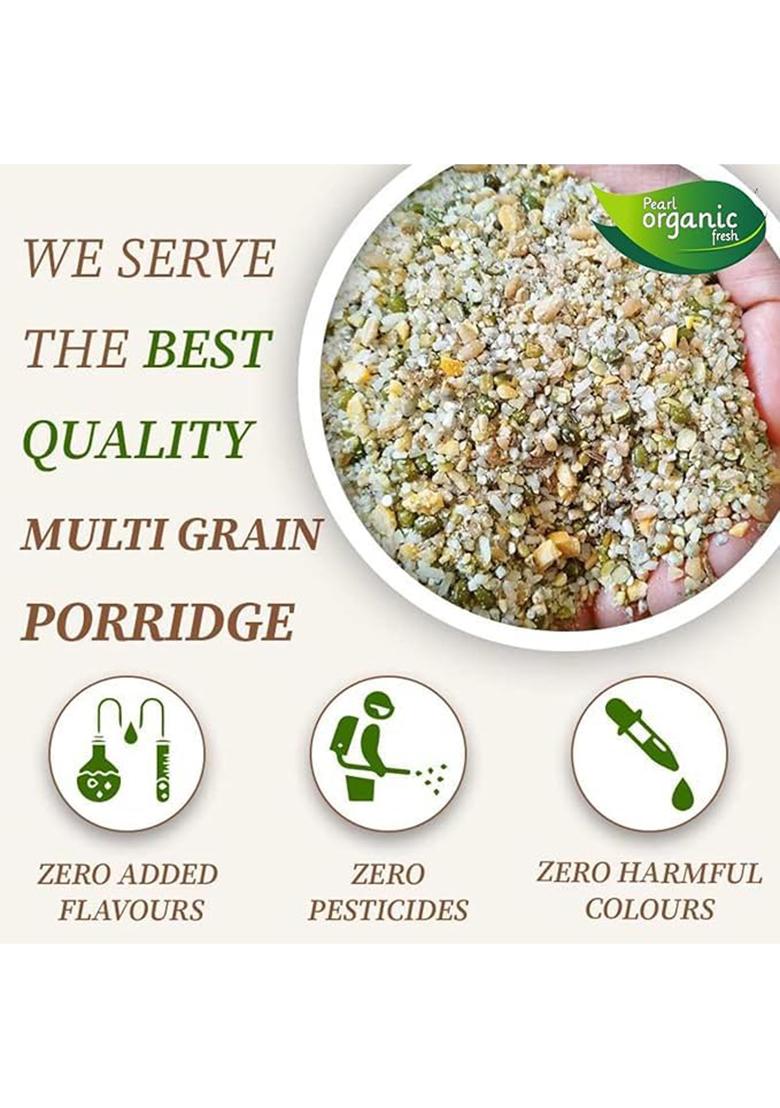 Pearl Organic Fresh Multigrain Dalia – High-Fibre Multigrain Porridge | 500 gm