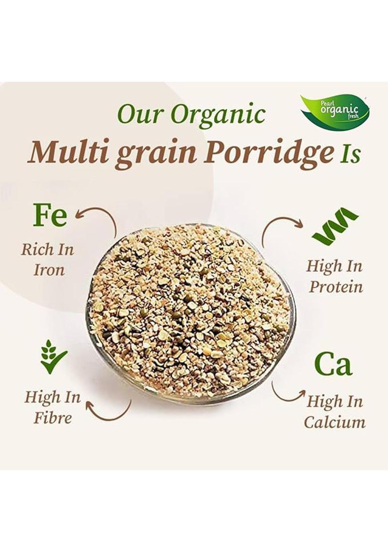 Pearl Organic Fresh Multigrain Dalia – High-Fibre Multigrain Porridge | 500 gm