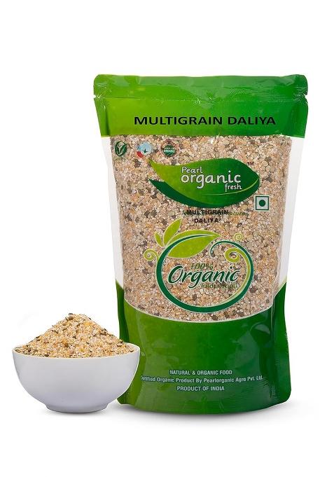 Pearl Organic Fresh Multigrain Dalia – High-Fibre Multigrain Porridge | 500 gm
