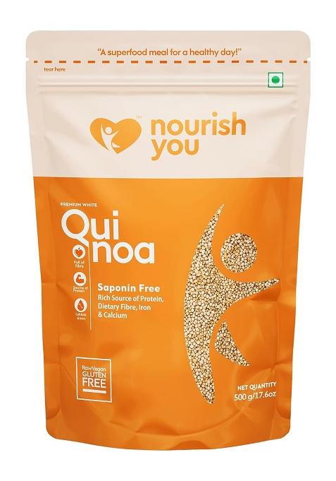 Nourish You Premium White Quinoa – High-Fibre Gluten-Free Superfood | 500G