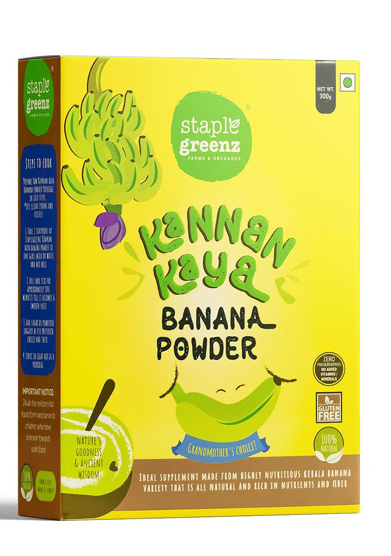 Staplegreenz Raw Banana Flour – Natural Prebiotic Gluten-Free Flour | 300g