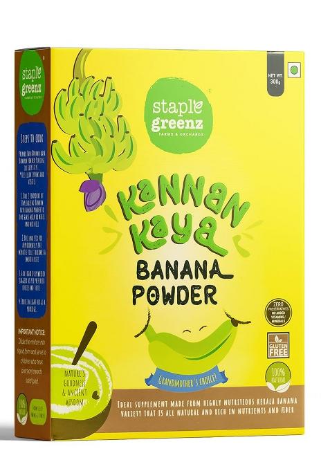 Staplegreenz Raw Banana Flour – Natural Prebiotic Gluten-Free Flour | 300g