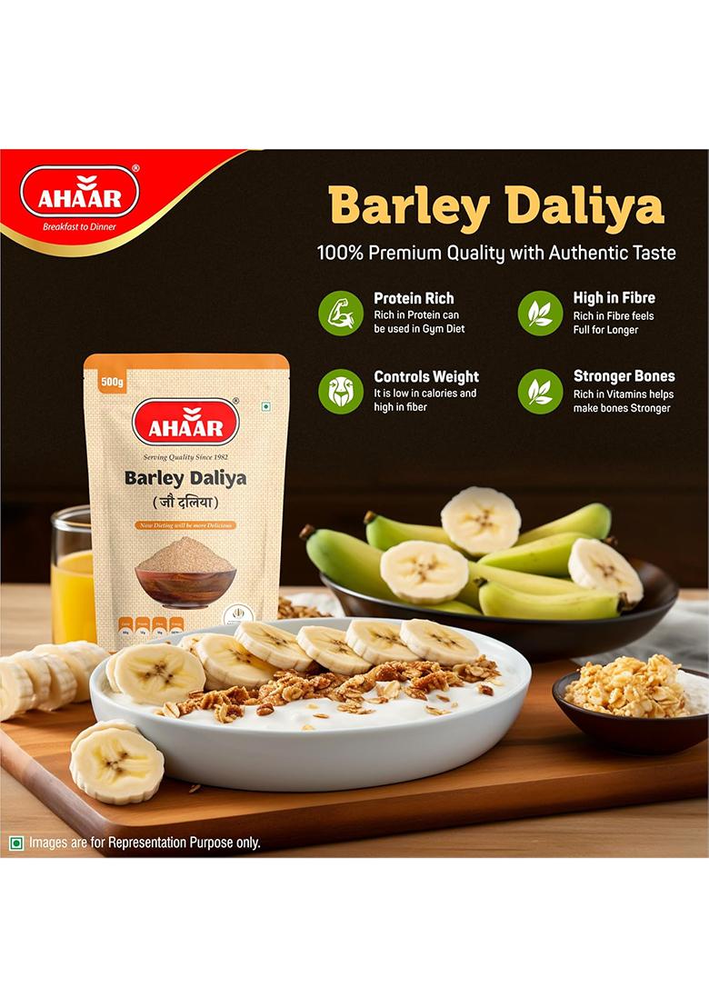 Ahaar Barley Daliya | Jau Ka Daliya (500 gm)