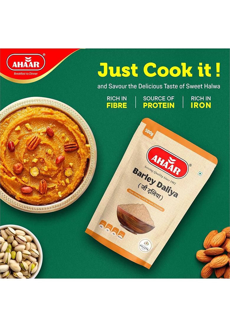 Ahaar Barley Daliya | Jau Ka Daliya (500 gm)