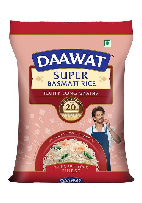 Daawat Super Basmati Rice – Fluffy Long-Grain Basmati | 5Kg