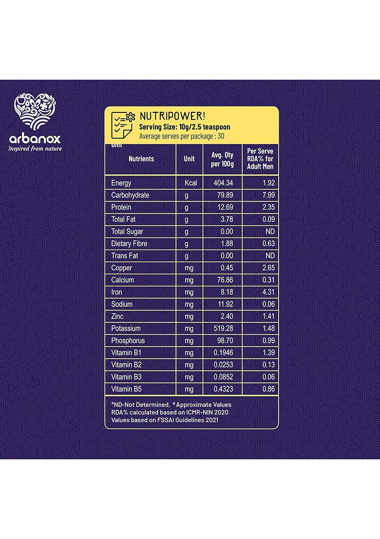 Babyvita Arbanox Family Vita Vitalix Instant Multi Grain Health Mix Powder – Natural Multigrain Health Mix | 300GM
