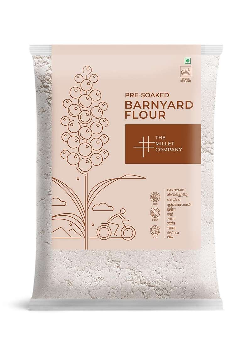The Millet Company Pre-Soaked Barnyard Millet Flour – Gluten-Free High-Fibre Flour | 250Gram - Indya