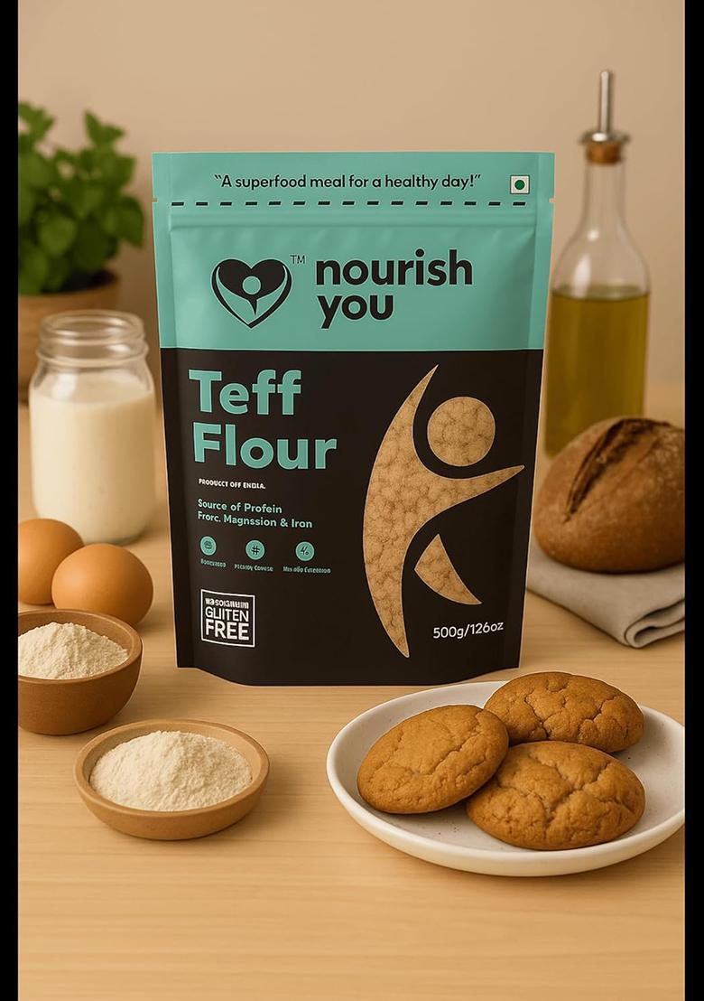 Nourish You Teff Flour – Gluten-Free Whole Grain Flour | 500 G