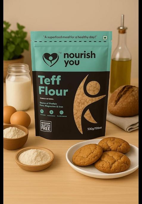 Nourish You Teff Flour – Gluten-Free Whole Grain Flour | 500 G