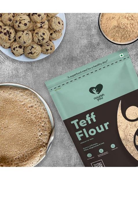 Nourish You Teff Flour – Gluten-Free Whole Grain Flour | 500 G