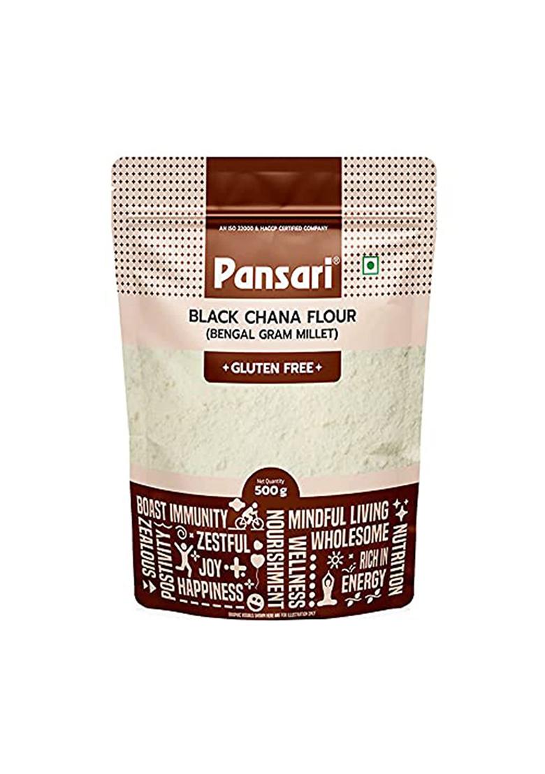 Pansari Black Chana Flour – High-Protein Gluten-Free Flour | 500gm