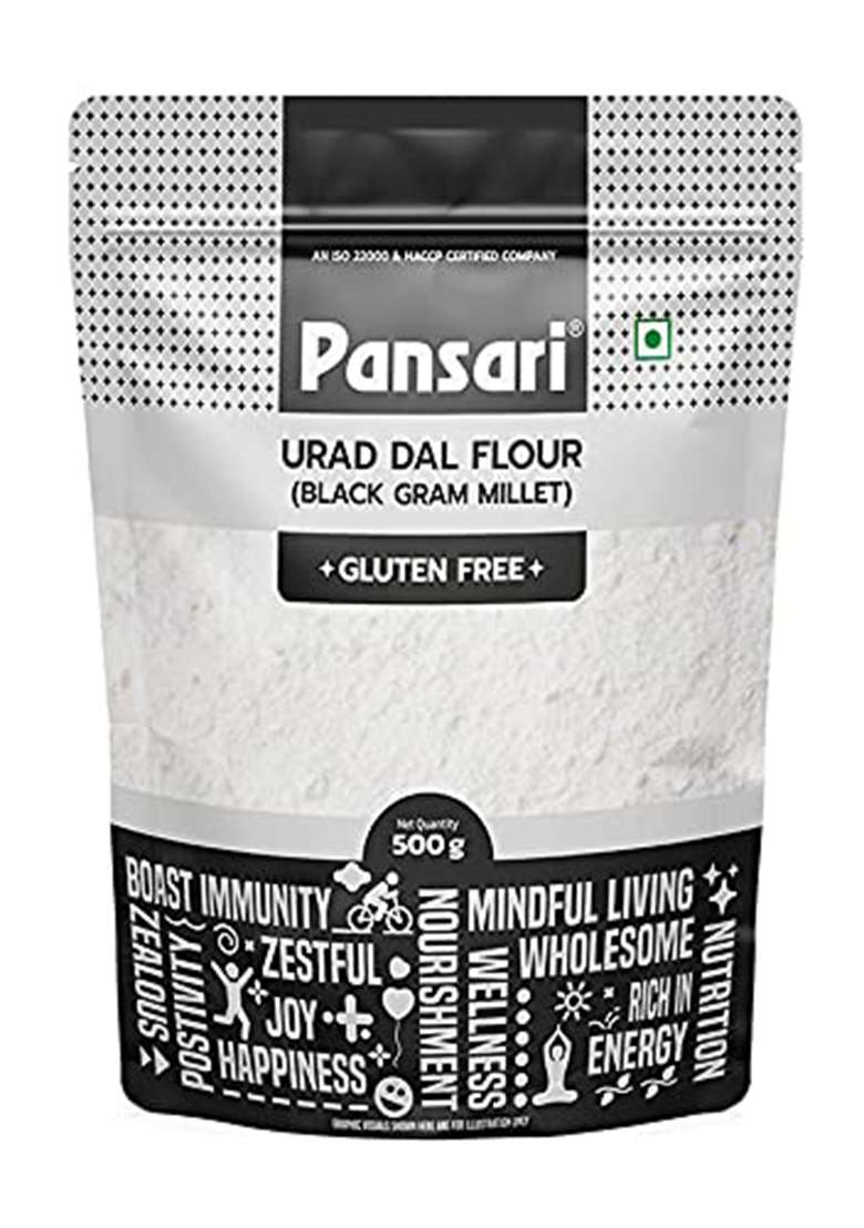 Pansari Urad Dal Flour – High-Protein Gluten-Free Flour | 500gm - Indya