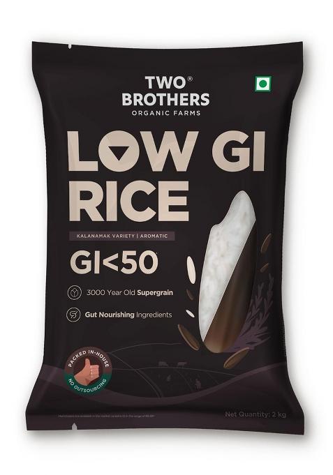 Two Brothers Organic Farms Kalanamak Rice – Low GI Aromatic Rice | 2KG