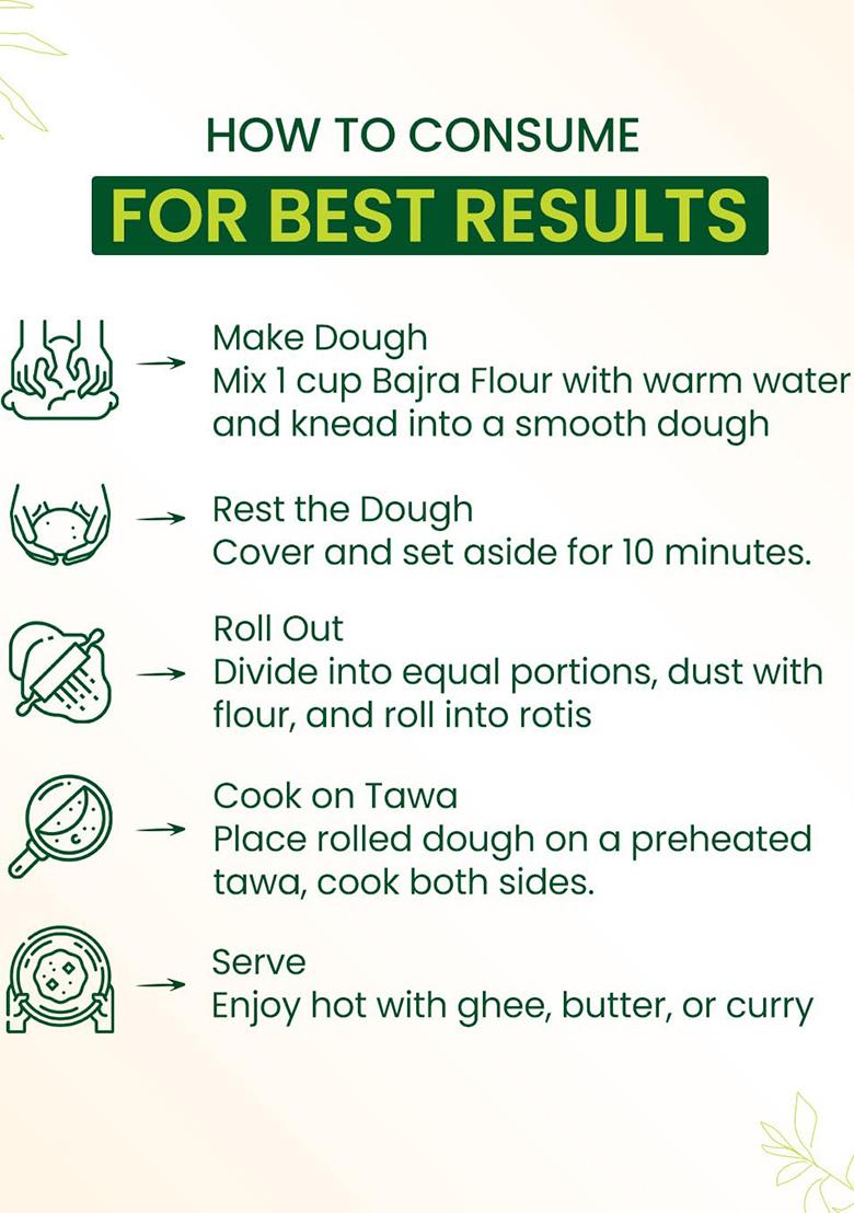 Farm Veda Bajra Flour – Natural Pearl Millet Atta | 1kg